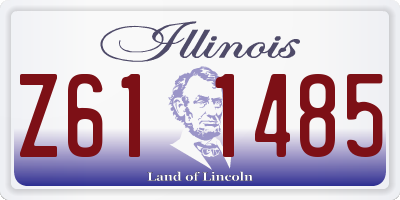 IL license plate Z611485