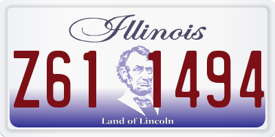 IL license plate Z611494