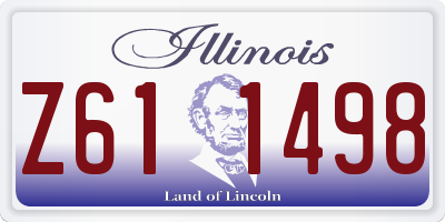 IL license plate Z611498