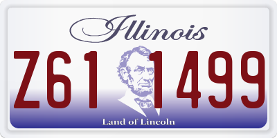 IL license plate Z611499
