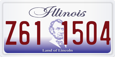IL license plate Z611504