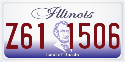 IL license plate Z611506