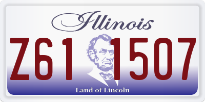 IL license plate Z611507