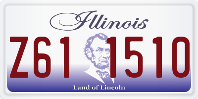 IL license plate Z611510