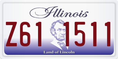 IL license plate Z611511