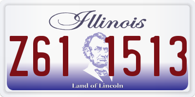 IL license plate Z611513