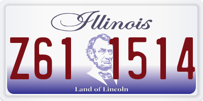 IL license plate Z611514