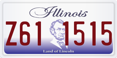 IL license plate Z611515