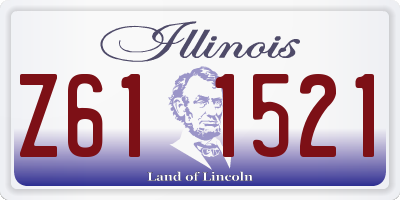 IL license plate Z611521