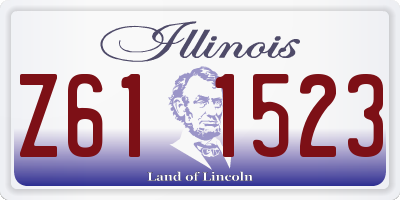 IL license plate Z611523
