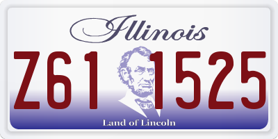 IL license plate Z611525