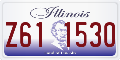 IL license plate Z611530