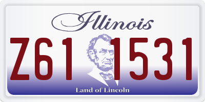 IL license plate Z611531