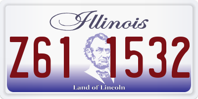 IL license plate Z611532