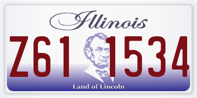 IL license plate Z611534