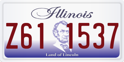 IL license plate Z611537