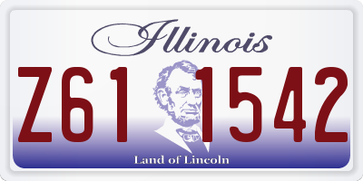 IL license plate Z611542