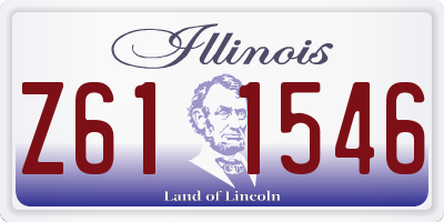 IL license plate Z611546