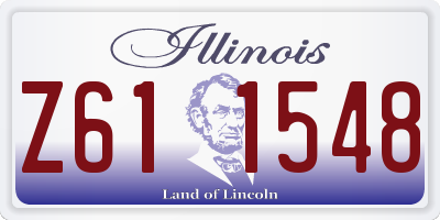 IL license plate Z611548