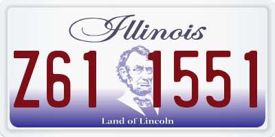 IL license plate Z611551
