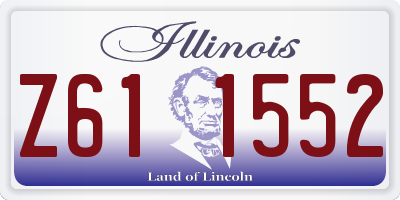 IL license plate Z611552