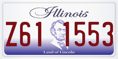 IL license plate Z611553