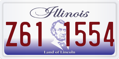 IL license plate Z611554