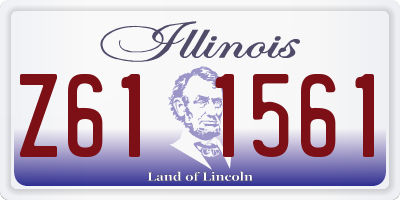 IL license plate Z611561