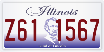 IL license plate Z611567