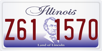 IL license plate Z611570