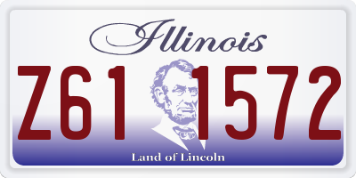 IL license plate Z611572