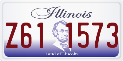 IL license plate Z611573
