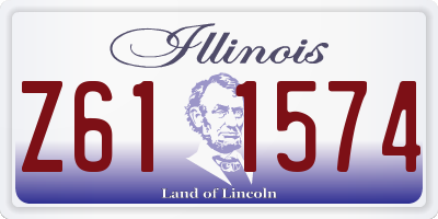 IL license plate Z611574