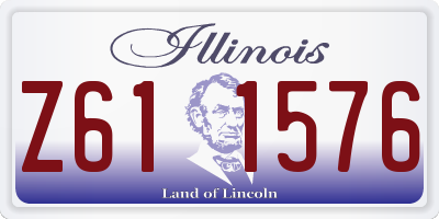 IL license plate Z611576