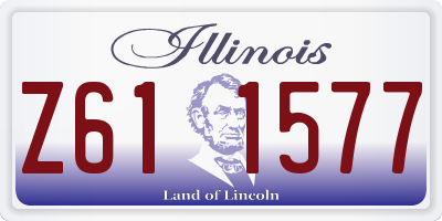 IL license plate Z611577