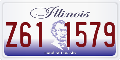 IL license plate Z611579