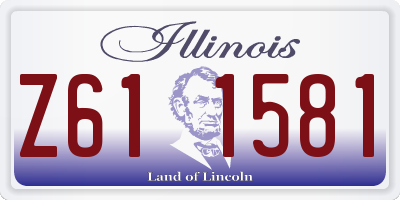 IL license plate Z611581