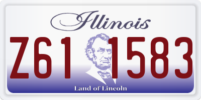 IL license plate Z611583