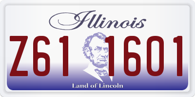 IL license plate Z611601