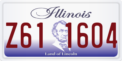 IL license plate Z611604