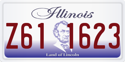 IL license plate Z611623