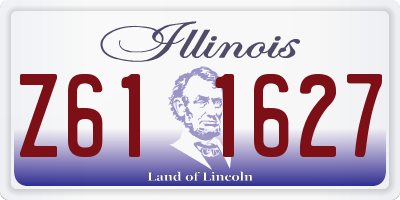 IL license plate Z611627