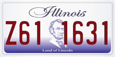 IL license plate Z611631