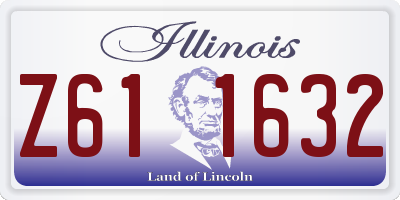 IL license plate Z611632