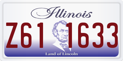 IL license plate Z611633