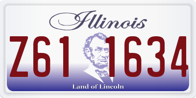 IL license plate Z611634