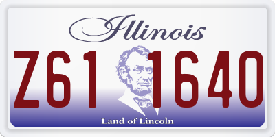 IL license plate Z611640