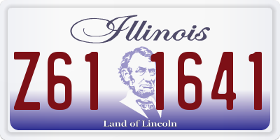 IL license plate Z611641