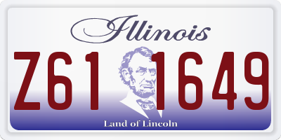 IL license plate Z611649