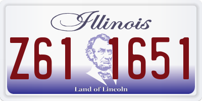 IL license plate Z611651